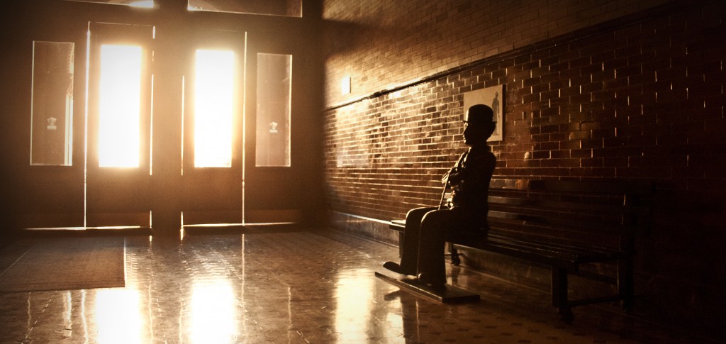 Solitary Bench Warm Light